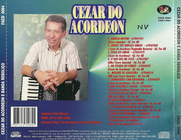 1997 - Cézar do Acordeom - verso