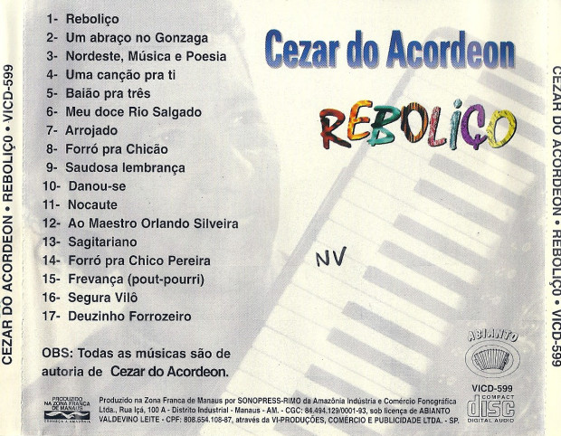 Reboliço - verso