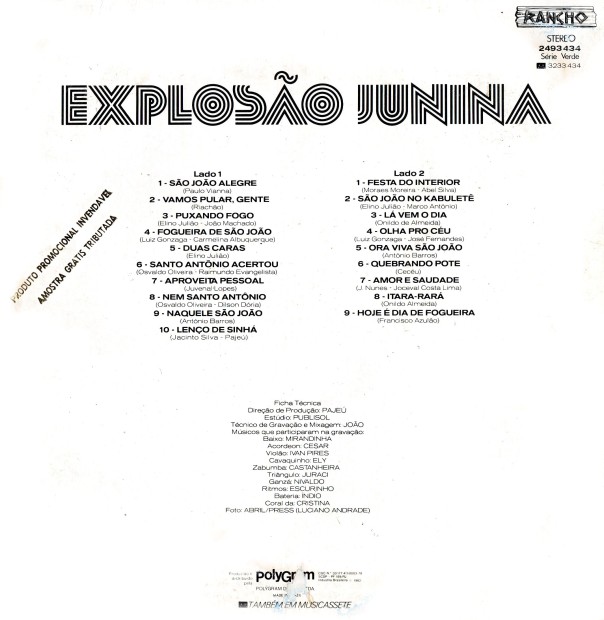Verso - Explosão junina