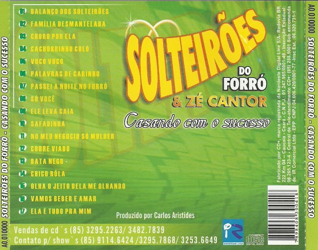 Solteiroes - Verso