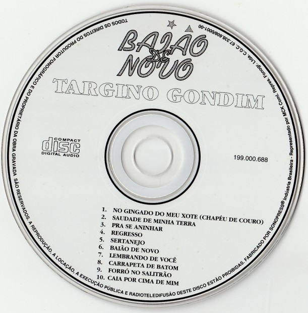 Targino Gondim - Baião Novo - CD